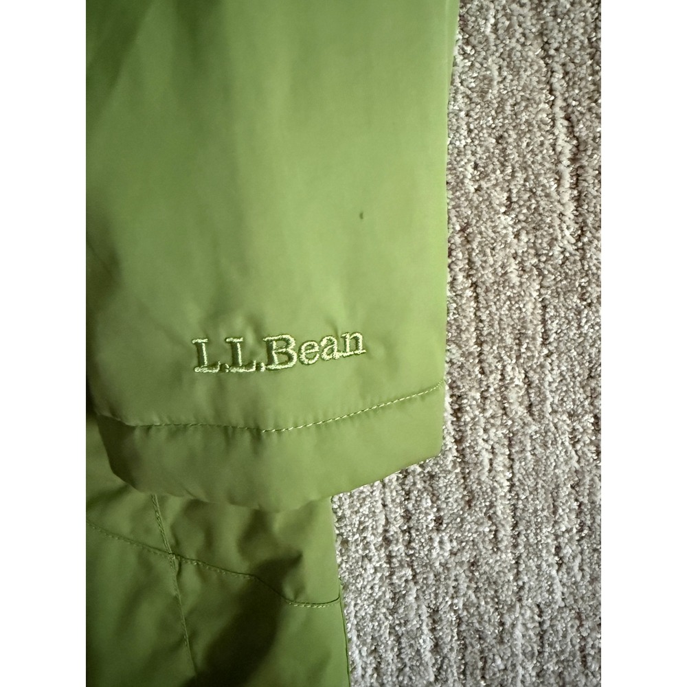 LL Bean Winter Warmer Coat Green Fleece Lined Hooded Parka M Reg 271139 - Picture 12 of 12